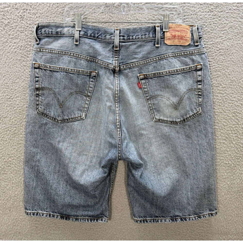 Vintage Levis 505 Shorts Mens 40 Blue Jorts Workwear Chore Grunge Skater Y2K
